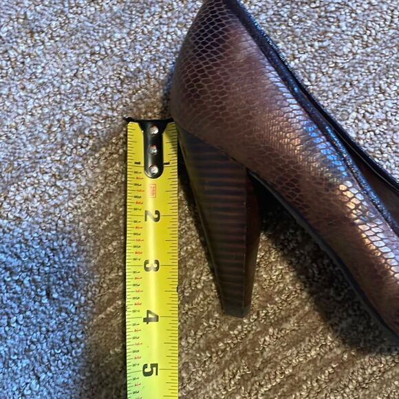 Not Rated Brown Snakeskin Heels - Picture 5 of 5